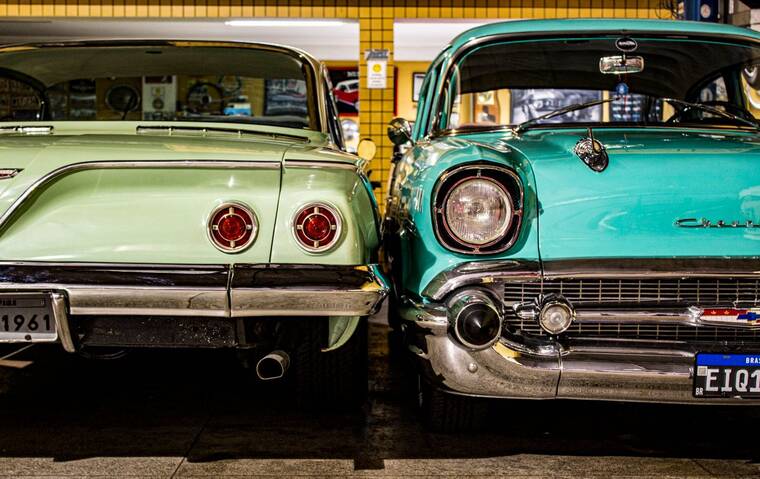 Two classic Chevrolets